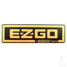 Hood Emblem, Black/Gold for E-Z-Go TXT 1996-2013